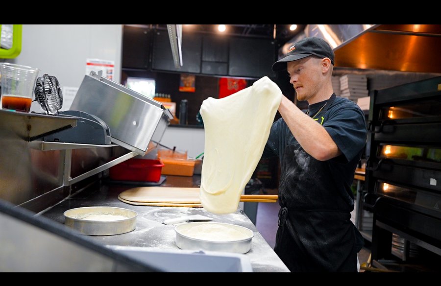 Dough handling in action